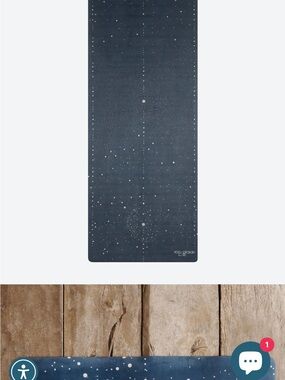 Yoga Design Lab Celestial yoga mat 5.5 thickness gently used